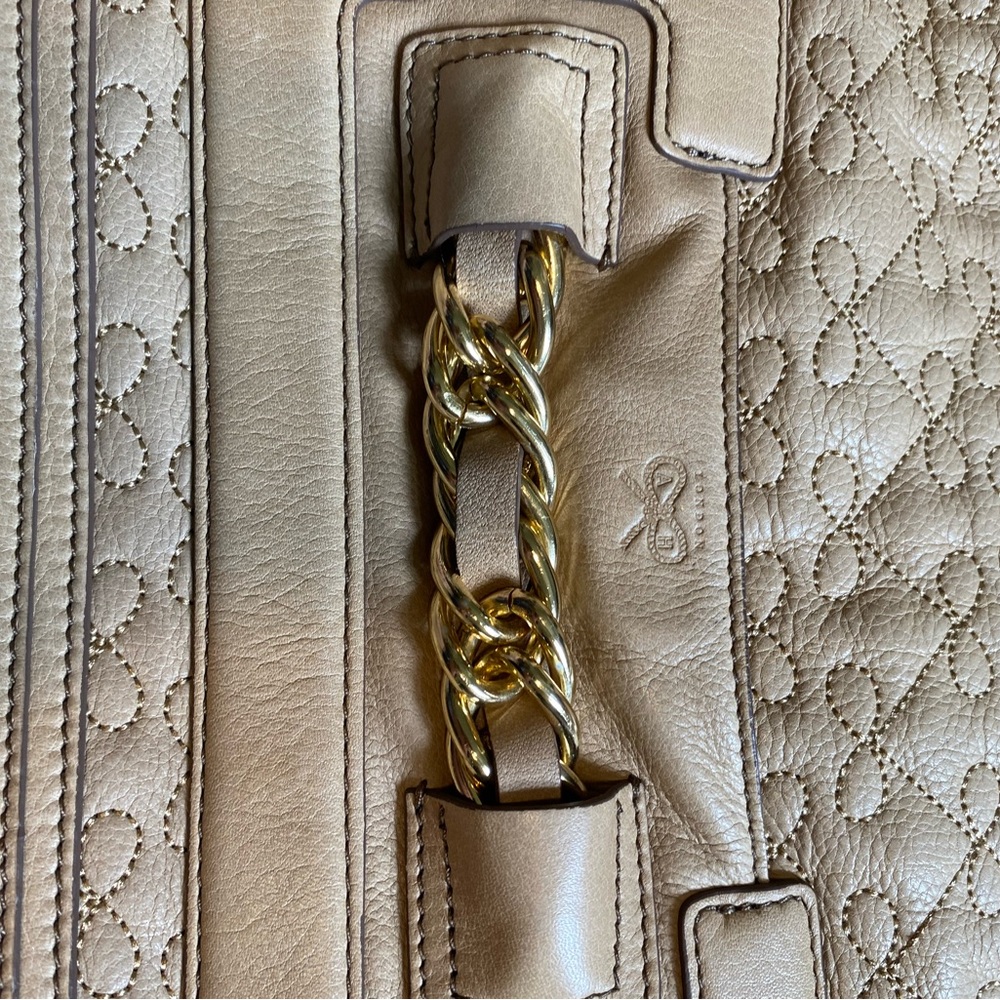 Anya Hindmarch quilted leather hobo shoulder bag cream gold - Picture 5 of 9